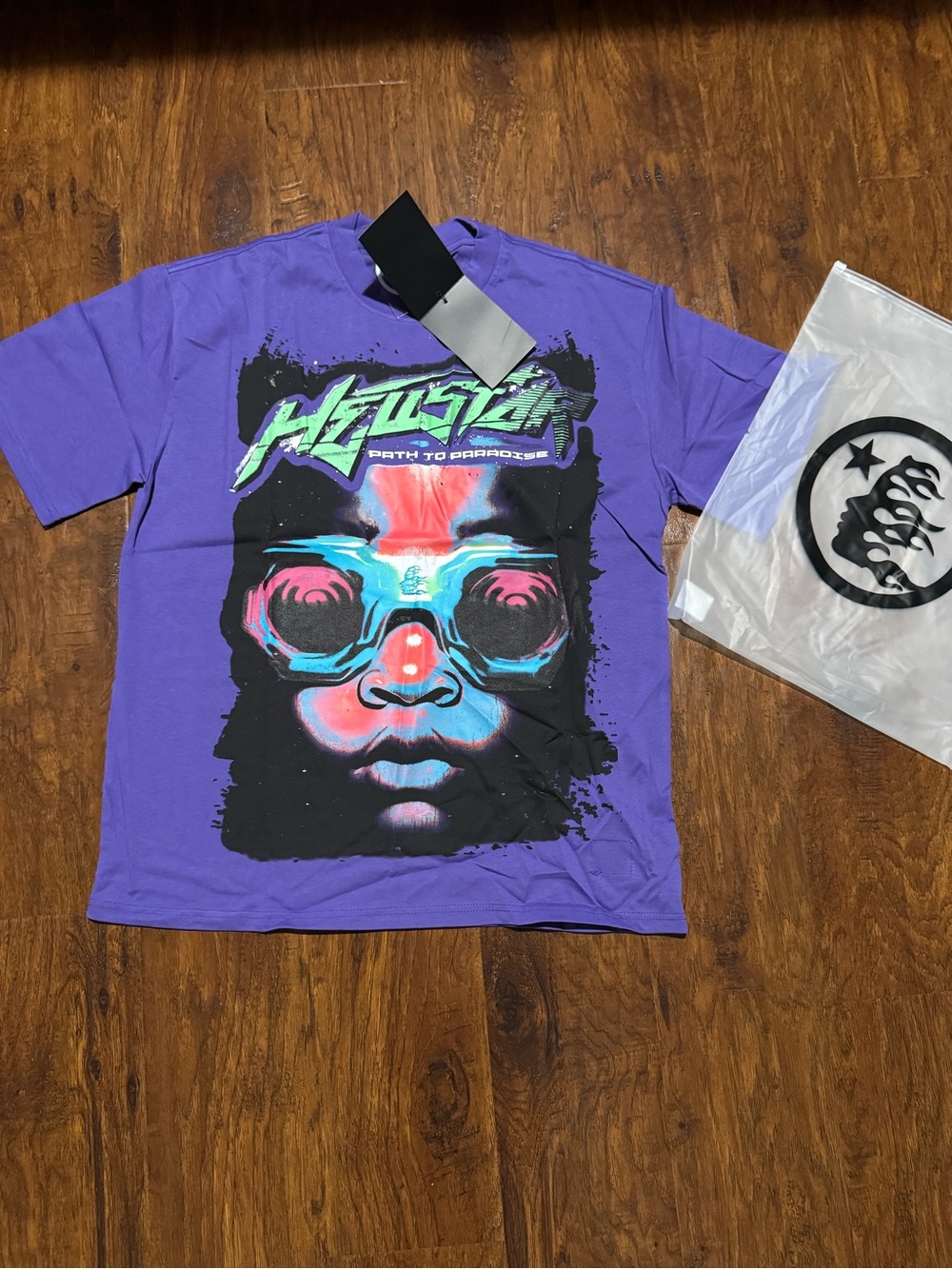 Purple Graphic Hellstar Ufo Tee